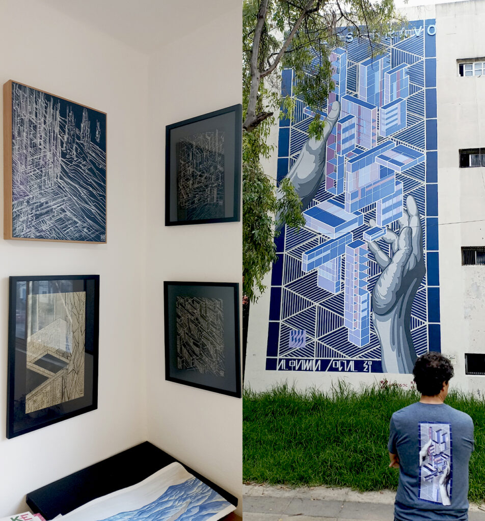 Tlatelolco intervenido por Hesner Sánchez.