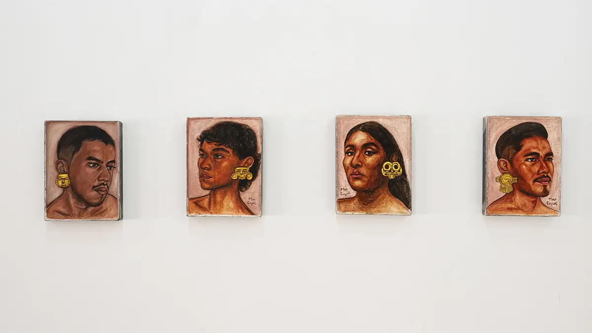 La obra de Coyol Mar een exhibición.