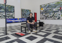 Luis Alfonso Villalobos: pintura, colapso y arte contemporáneo Luis Alfonso Villalobos en su estudio