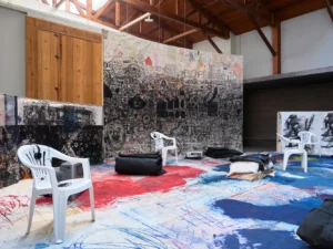 Serie: "el pozo de agua" de Oscar Murillo - Galería kurimanzutto.