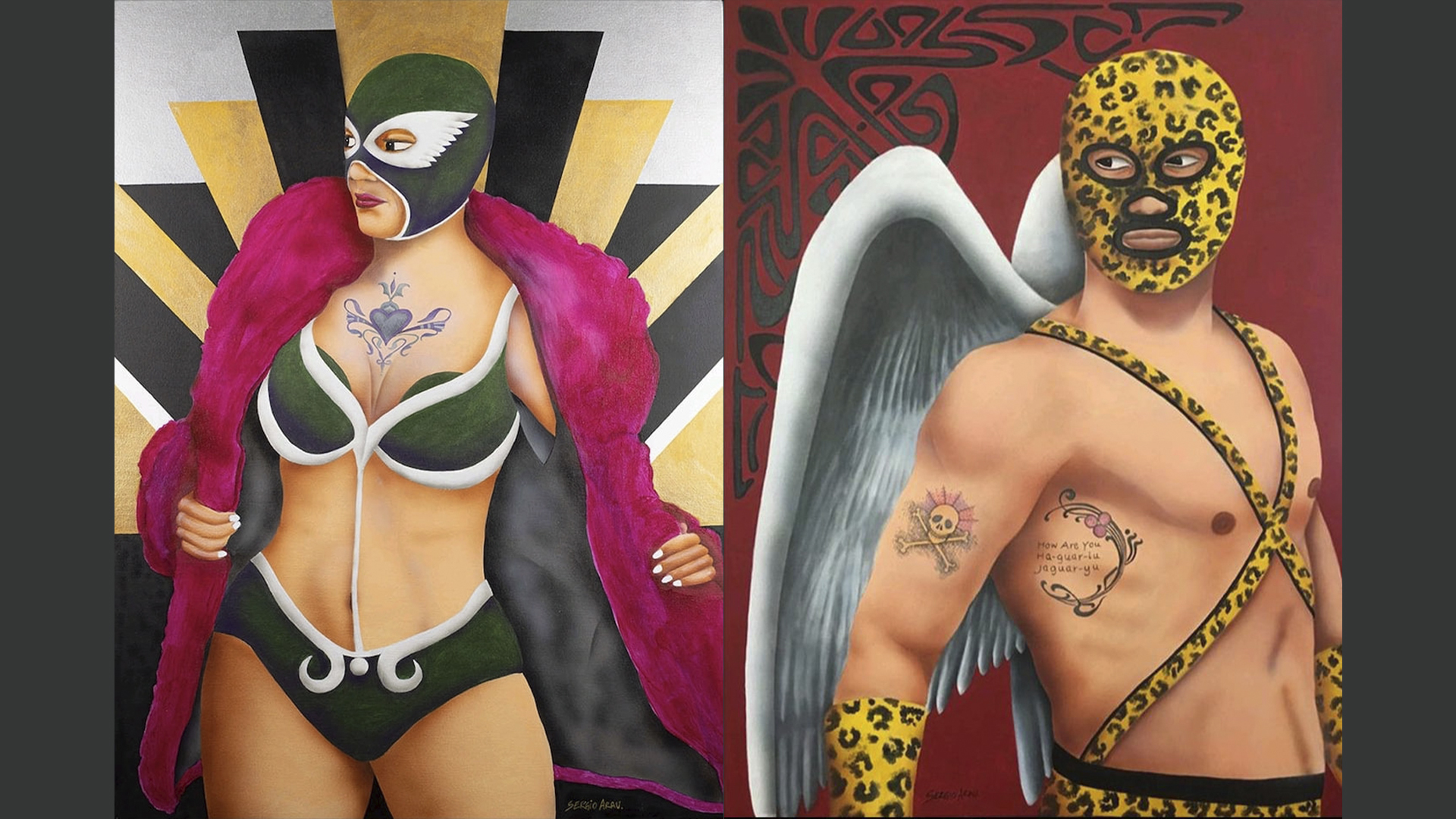 Fotos de luchadores de Sergio Arau