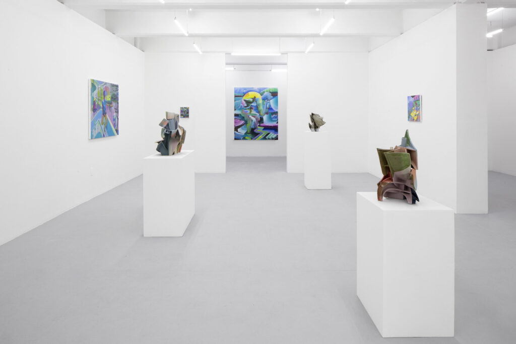 Vista de Aguacero de Andrew Holmquist en Galería Karen Huber, 2026.