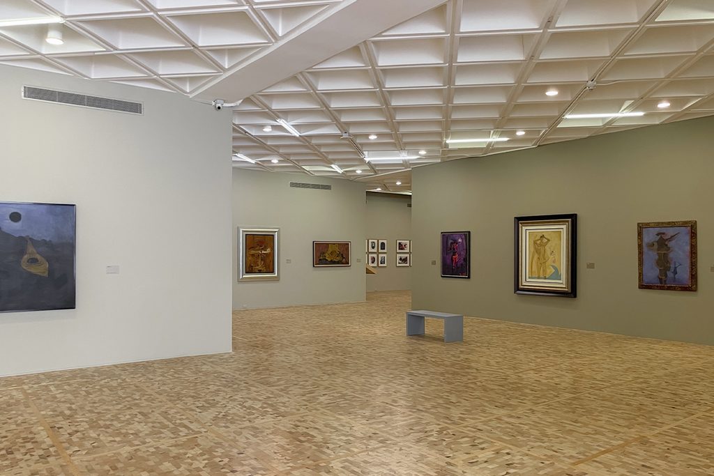 Vista panorámica de la exposición Tamayo, Nieto, Toledo. Los años en París