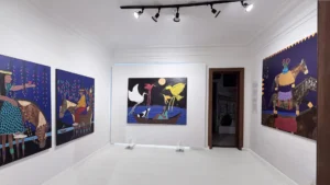 Imagen de Latitud 19°25′N. Monserrat Palacios; Francisco Sepúlveda; Cuco; Andreas von Gehr; Leslie Molina. Fuente: 54 Gallery.