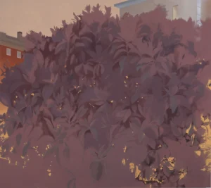El níspero, obra de Elena Goñi reproducida por la Galería Fernández-Braso.