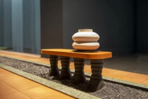 Detalle de una instalación reproducida en el portafolio de Sandra Val de Espacio Valverde.