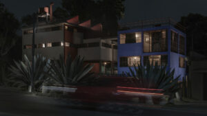 Casa Estudio Diego Rivera y Frida Kahlo de noche