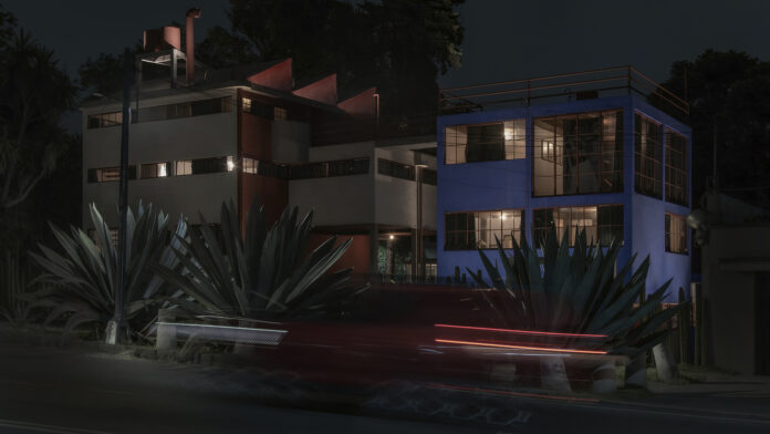 Casa Estudio Diego Rivera y Frida Kahlo de noche